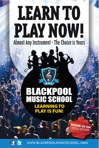 Blackpool Music School Bus Shelter Poster